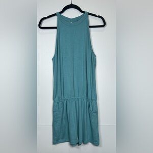 Merokeety Teal Shorts Jumper. Size Large.